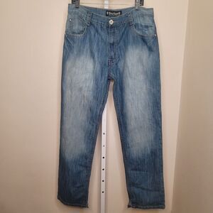 VTG Y2K Southpole Men's 36 Straight Medium To Light Wash Denim Jeans Skater